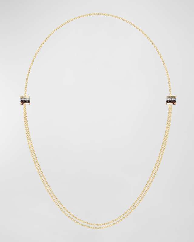 Quatre 18K Gold Brown PVD & Diamond Necklace